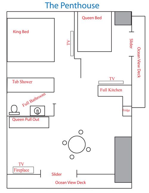 Penthouse Suite Diagram